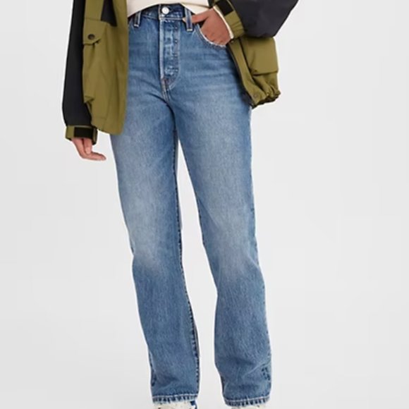 Levis Premium 501 Original Fit Jeans 29 x 30 Medium Indigo - Picture 1 of 6